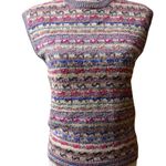 Woolrich Sweater Bee Wool Blend Colorful Crewneck Vintage Sweater Vest Women size Small Photo 7