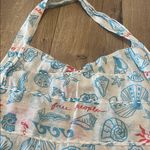 ❤️🩵🤍 Handsewn bag top Size XS/S Blue Photo 1