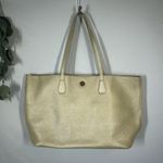 Tory Burch  | NWOT Metallic Perry Leather Tote Golden Large Purse Shoulder Bag Photo 1