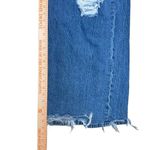 We The Free  CRVY Destructed Straight-Leg Jeans Wide Leg Baggy Size 32 Blue Denim Photo 14