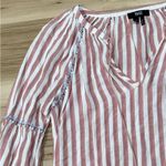 Paige  Jovannie Blouse Pink White Boho Women’s XS Photo 4