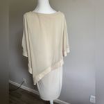 Joseph Ribkoff Cream Sequin Shawl Knee Length Sheath Dress Womens 12 Formal MOB Photo 3