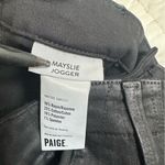 Paige  Mayslie Coated Jogger Shiny Black Pants Photo 10