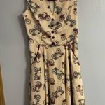 Dancing Days by Banned Modern Retro Vibe Dress Size Small Tan Photo 2