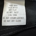 Vintage 90s Cache Womens 4 Black Denim Leather High Rise Straight Mom Jeans USA Photo 4