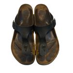 Birkenstocks Gizeh Birko-Flor black size 41 = women’s 10.5 Photo 1