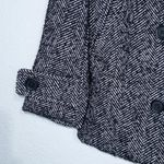 American Eagle NWT Black & White Herringbone Double Breasted Peacoat Size Small Photo 1