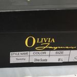 Trixie Block Heel Ankle Strap Platform Sandals Olivia Jaymes Green Size 8.5 Photo 5