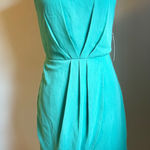 Lulus  Green Halter Dress Sleeveless Mini Tulip Faux Wrap Party Cocktail Y2K boho Photo 0