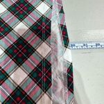 kim rogers NWT Womens 3/4 Sleeve Crew Neck Printed Shirt Holiday Tartan Plaid XL Photo 7