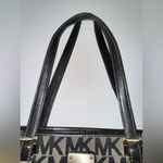 Michael Kors / Tote / Signature Jet Set / Tan and Black Jacquard / Leather / EUC Photo 5