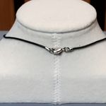 I Am My Beloveds and My Beloved Is Mine Necklace Round Pendant 20" Unsigned Blue Photo 3