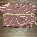 Pink republic Cropped Tie Dye Short Sleeve Tshirt Pink And Rose Size X-Large Photo 5