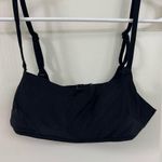 Aerie  Black Scoop Neck Bikini Top with Padding NWOT Photo 0