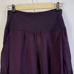 Lululemon Wide leg Culottes Cropped Purple Burgundy Sz 6 Pleat Pocket Athleisure Photo 2