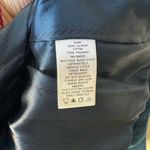 Dennis Basso  Size XS Teal Blue Chic 100% Suede Leather Moto Zip Jacket Coat Photo 3