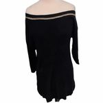 Thalia Sodi Off The Shoulder Sweater Black Large Photo 12