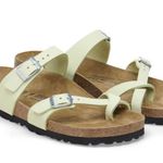 Birkenstock NWOB  MAYARI SANDALS Nubuck Leather - Faded Lime. EU 39. MSRP $139 Photo 3