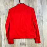 Jones New York  Signature Size Small Red Snap Front Long Sleeve Jacket Photo 1