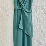 ZARA NWOT  Sleeveless Knotted Front Wide Leg Jumpsuit Tank Green Women's Size XS Photo 2