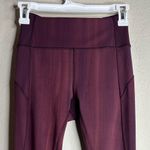 Lululemon In Movement Tight 26” Linear Spray Dye White Garnet 4 Photo 5
