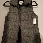 Old Navy Heather Gray Puffer Vest Photo 0