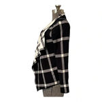 IZOD  BLACK WHITE‎ CHECKERED CONTRAST CARDIGAN JACKET WOMEN'S SIZE SMALL Photo 1