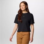 Columbia Black Cropped Graphic Tee Women's T-shirts  Wallowa size medium Photo 9
