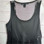 Forever 21  Women's Sequin Style Black Mesh Back Holiday Style Dress Sz M Photo 8