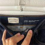 Anthropologie Pilcro High Rise Front Seam Straight Leg Jeans Dark Wash Size 28 Photo 3