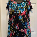 Glitzy Girlz Boutique Floral Tshirt Dress Size Medium Photo 0
