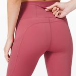 Lululemon Fast Free Crop 19” in Cherry tint Photo 1