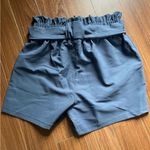 Grace Karin Paperbag Waist Shorts Dusty Blue Women’s Size S Photo 2