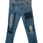 Tommy Hilfiger  Women's Medium Wash Patchwork Y2K Boyfriend Denim Jeans Size 8 Photo 0