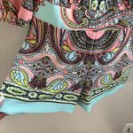 Bisou Bisou Paisley Print Romper Tassle Detail Summer Vacation Women's Size XS Photo 6