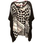 Chico's Womens Butterfly Blouse Size L/XL Sheer Swim Cover Up or Blouse Photo 1