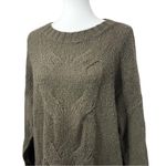 Aerie  Happy Place Olive Oversized Knit Sweater Size M Photo 1