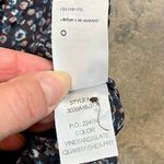 Paige  Floral V-neck 100% Silk Sheer Blouse Small Photo 11