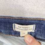 Madewell  Jeans Womens 26 Blue Denim Raw Hem Perfect Vintage Crop Jean Photo 8