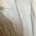 Mlle Gabrielle White Casual Button Down swimsuit cover up 2x Photo 2