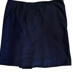 Armani Collezioni Silk Navy Skirt A-Line Straight Italy TG 52 US 16 Plus 90s Y2K Photo 0