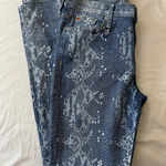Hudson Jeans Hudson Nico Mid Rise Super Skinny Jeans Snake Print Size 28 Photo 0
