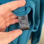 Torrid  Blue Lace-Up V-Neck Waffle Knit Long Sleeve Top Size 4X Photo 5