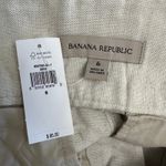 Banana Republic  Linen Blend High Rise Pleated Shorts Size 6 Belted Beige‎ NWT Photo 1