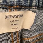 One Teaspoon  Revolve Denim Drawstring Montana Shabbies Light Wash XS Photo 6