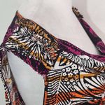 East 5th  Colorful Cowl Neck Top Size Petite XL Multi-Color Sleeveless Blouse Photo 2