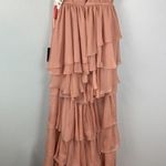 Mac Duggal Pink High Low Ruffle Tiered Gown with Built in Bodysuit Size 2 55320 Photo 7