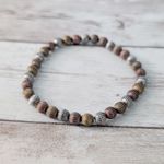 Vintage Tri Color Balls Stretch Bracelet Photo 1