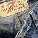 7 For All Mankind boot cut distressed bejeweled denim jeans Excellent Like New! Photo 12