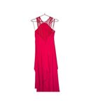 HALSTON Fuchsia Rose Pink Asymmetrical Hemline Multi Photo 8